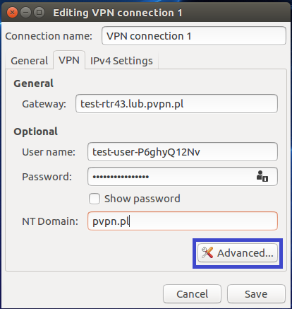 Połączenia sieciowe VPN w systemie Linux