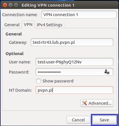 Połączenia sieciowe VPN w systemie Linux